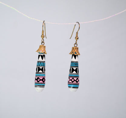 Pottery Dangle Earrings