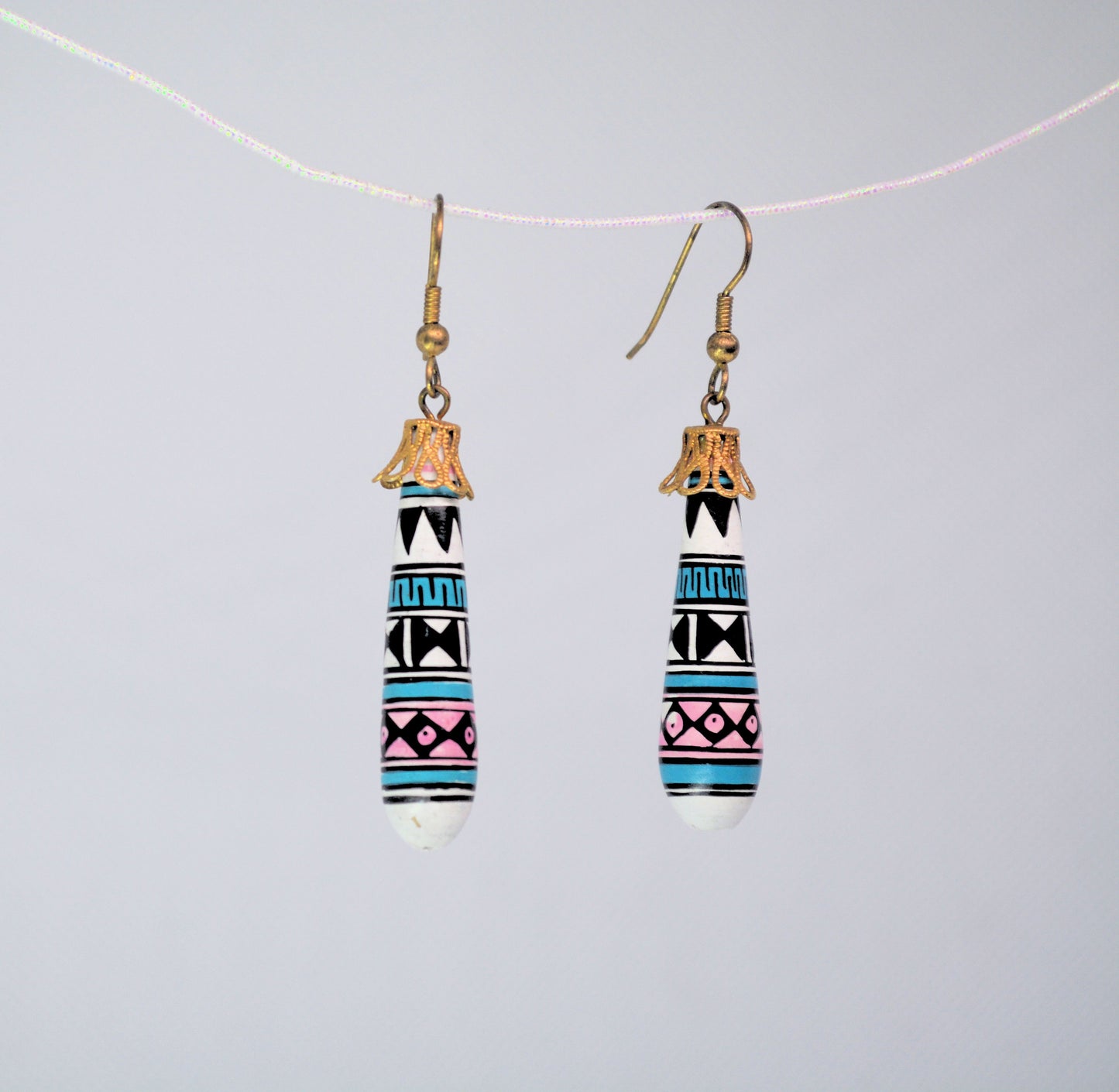 Pottery Dangle Earrings
