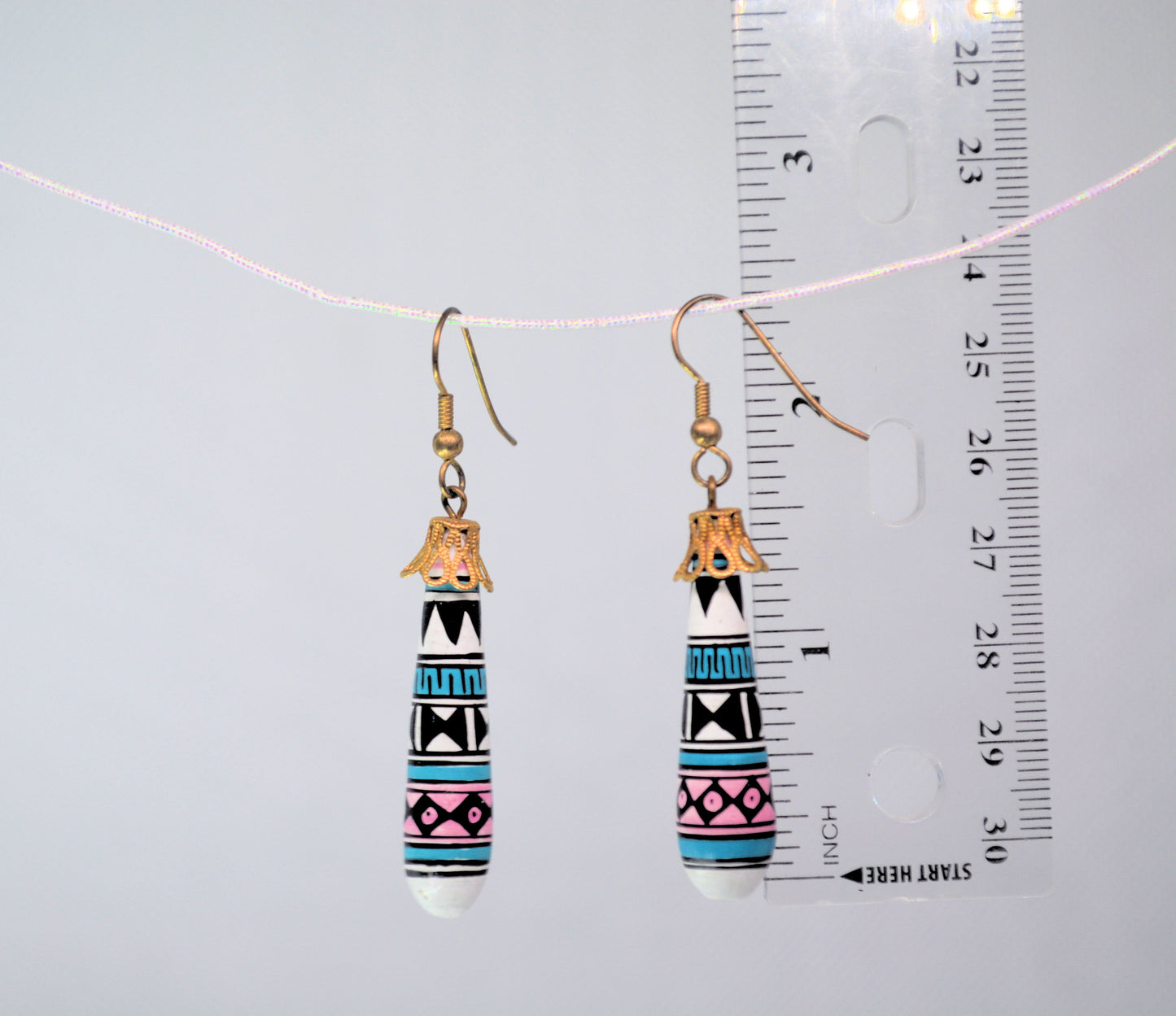 Pottery Dangle Earrings