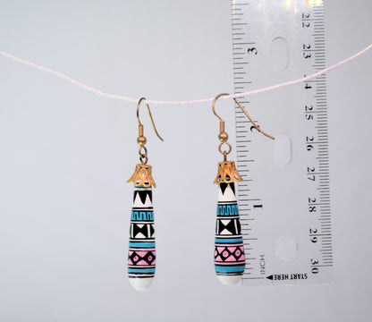 Pottery Dangle Earrings
