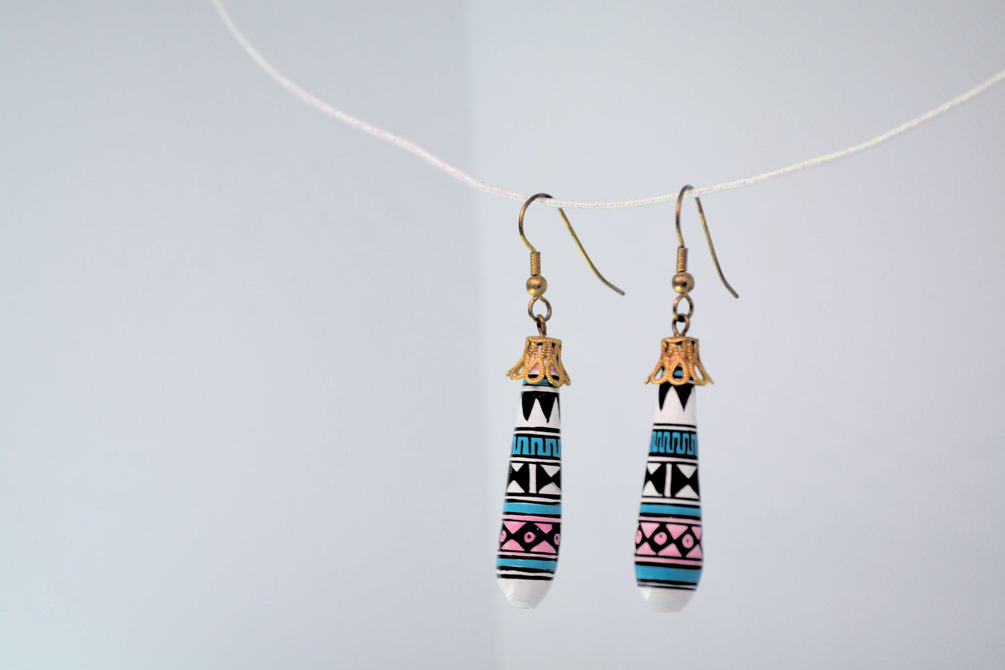 Pottery Dangle Earrings