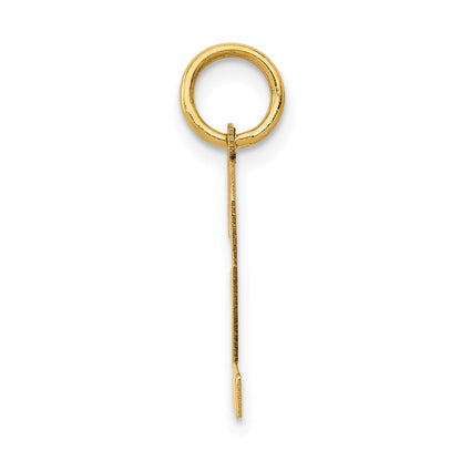 14k Medium Polished Number 2 Charm