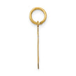 14k Medium Polished Number 5 Charm