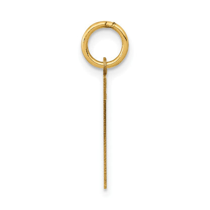 14k Medium Polished Number 7 Charm