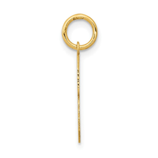 14k Medium Polished Number 8 Charm