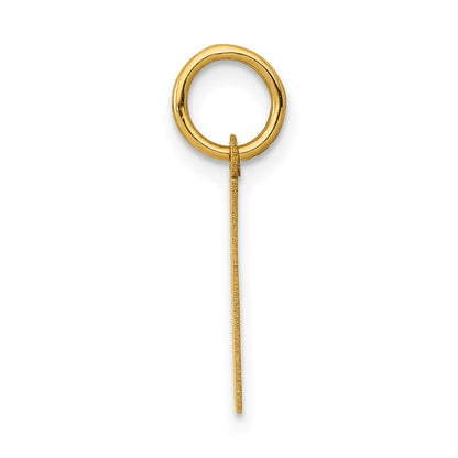 14k Small Polished Number 1 Charm