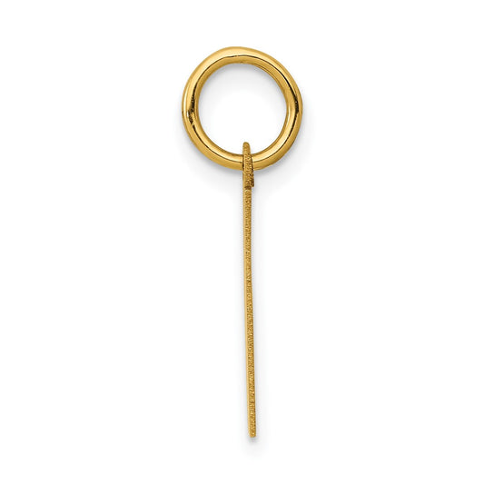 14k Small Polished Number 1 Charm