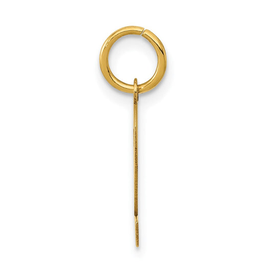 14k Small Polished Number 2 Charm