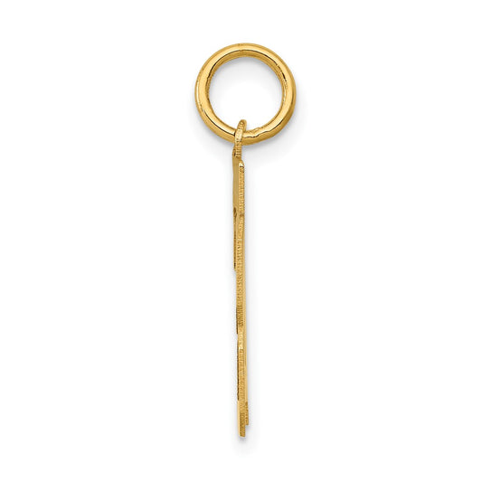 14k Small Polished Number 23 Charm