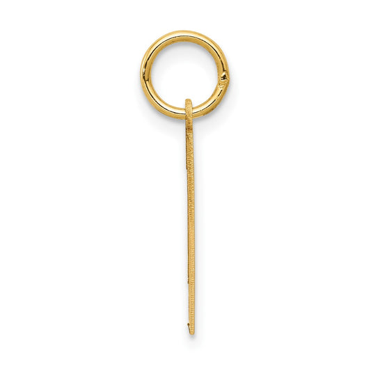 14k Medium Satin Number 1 Charm