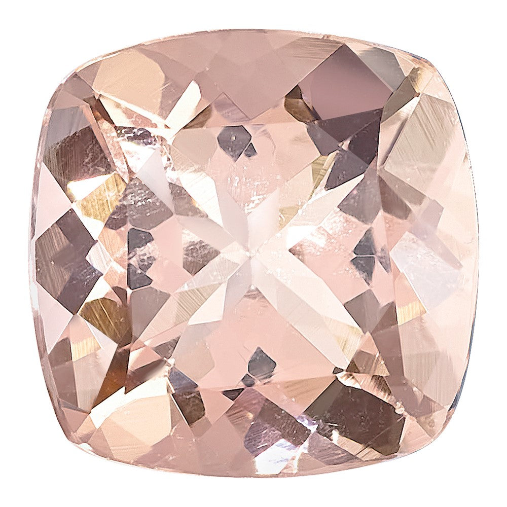 6x4mm Antique Cushion Long Morganite AA Quality