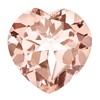 7mm Heart Morganite AA Quality