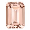6x4mm Emerald Cut Morganite AA Quality