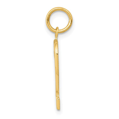 14k Medium Polished Number 2 Charm