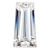 5x2.5x2mm Tapered Baguette True Light G-H-I Moissanite