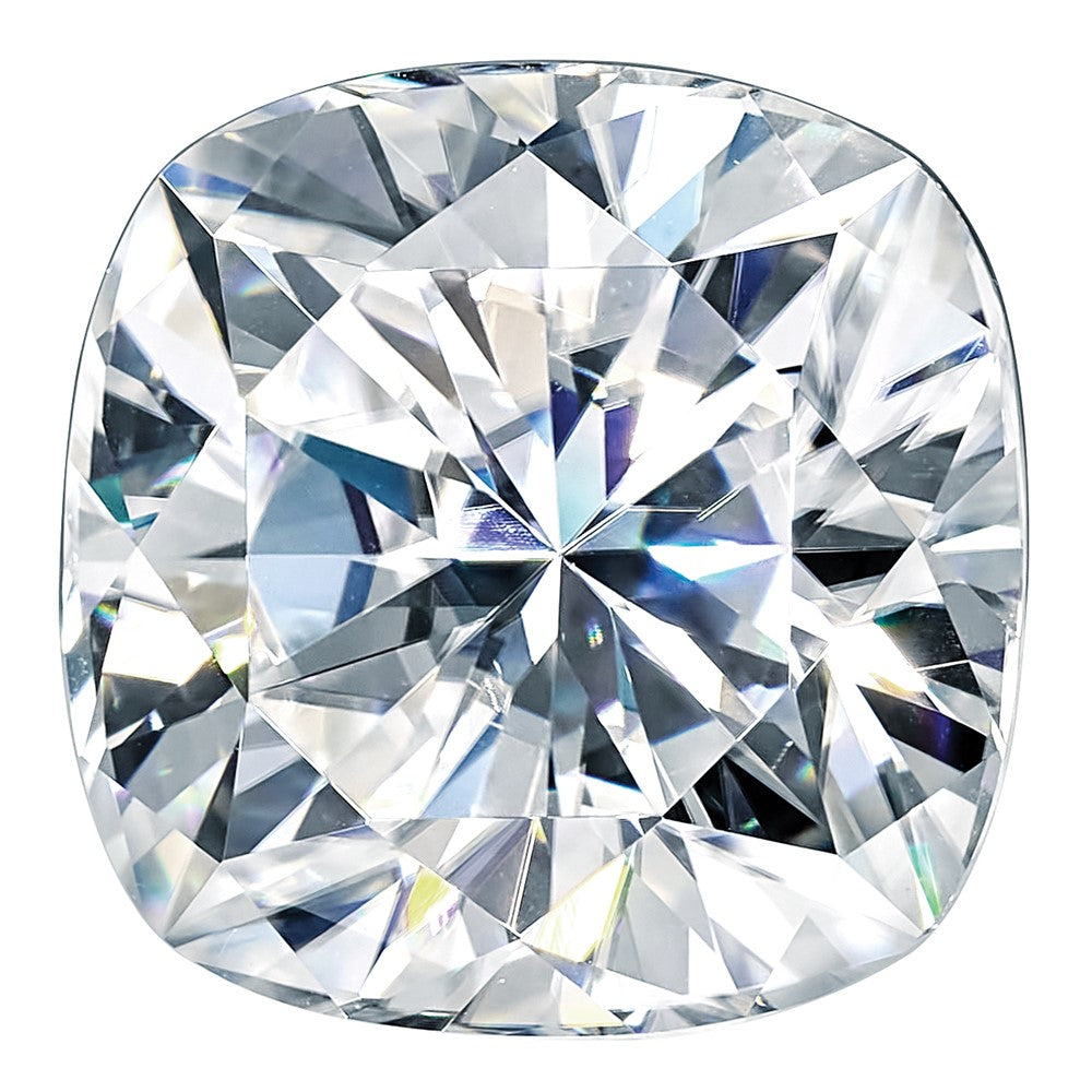 Moissanite Pure Light D-E-F Color 8mm Cushion