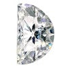 5x3mm Half Moon True Light G-H-I Moissanite