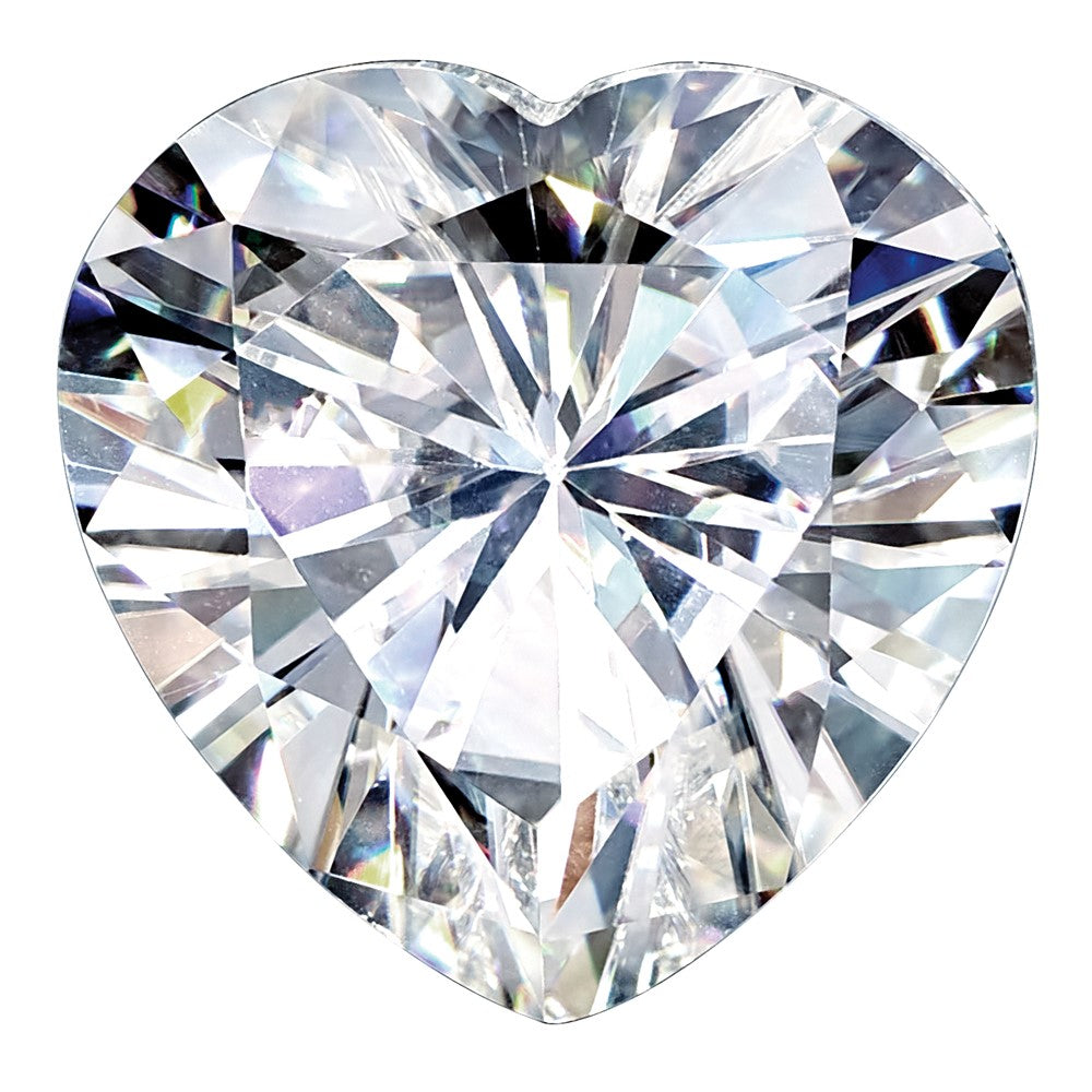 8mm Heart Pure Light D-E-F Moissanite