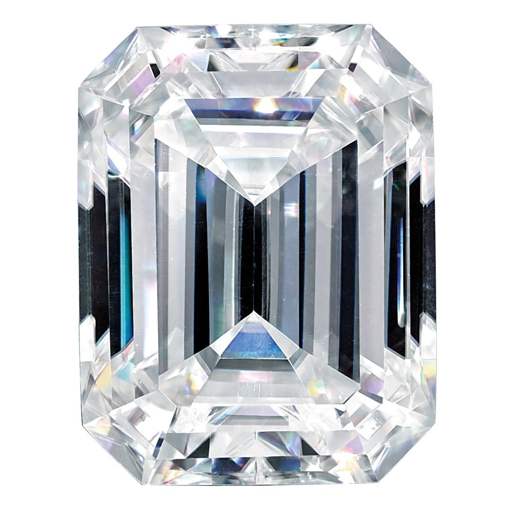 12x10mm Emerald Cut Pure Light D-E-F  Moissanite