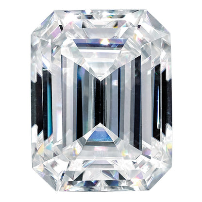 8x6mm Emerald Cut Pure Light D-E-F Moissanite