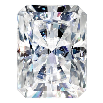 11x9mm Emerald Radiant Cut Pure Light D-E-F Moissanite