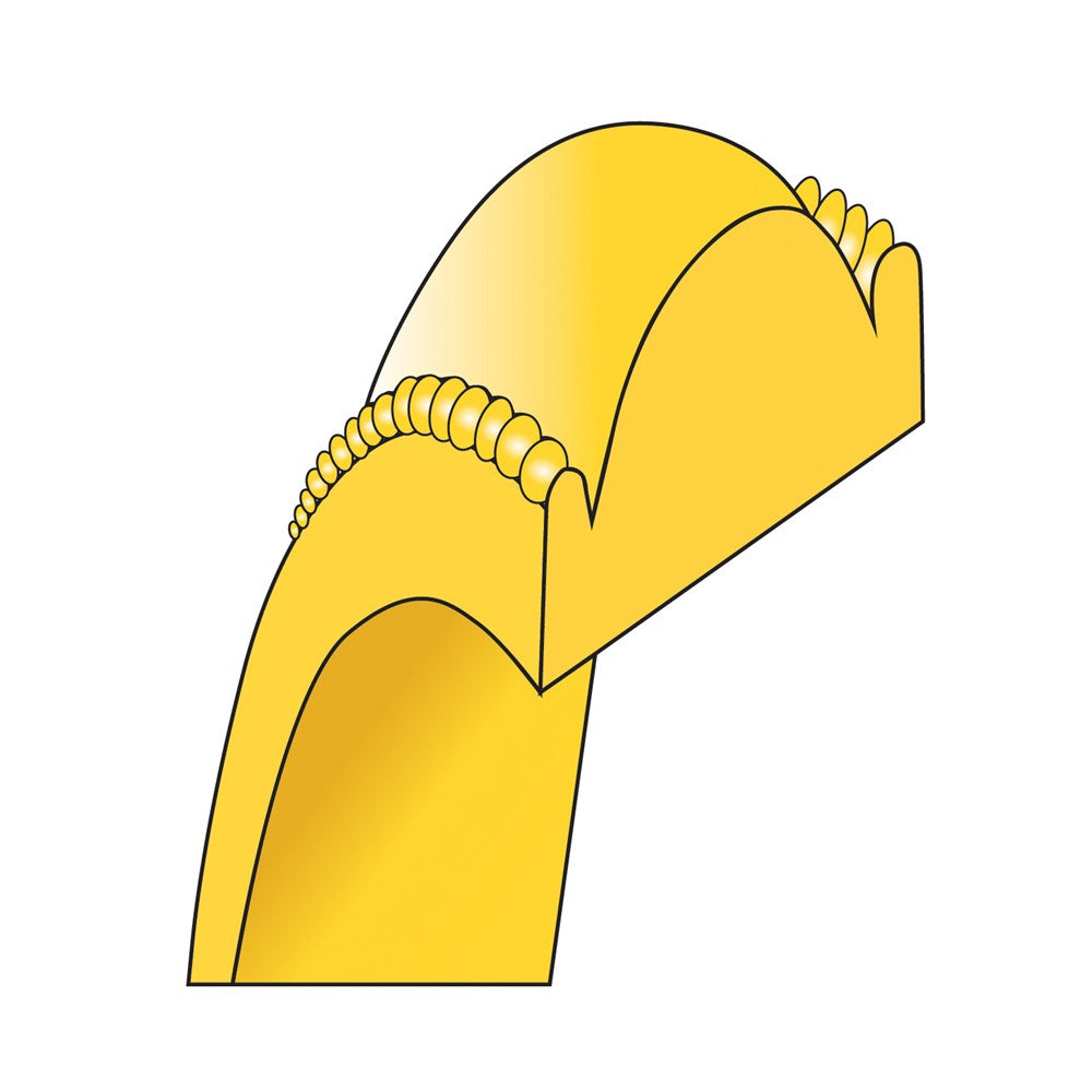 14k Yellow Gold 4mm Milgrain Half Round Wedding Band Size 12.5