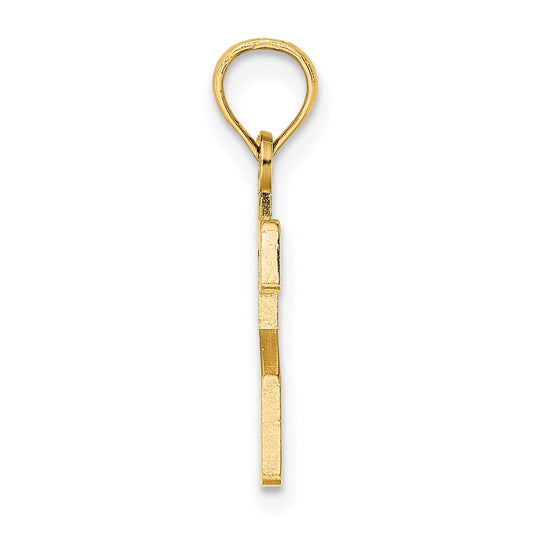 14k Polished Number 2 Pendant