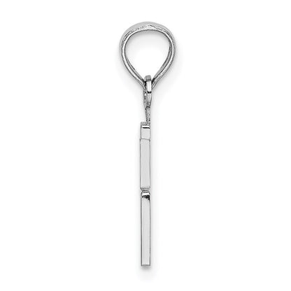 14kw Polished Number 5 Pendant
