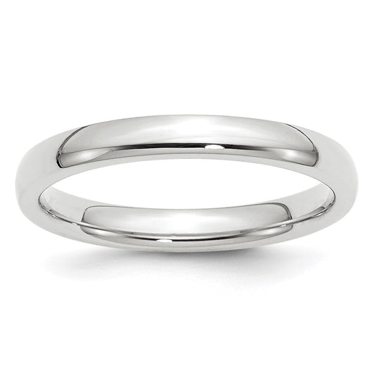 Platinum 3mm Comfort-Fit Wedding Band Size 4.5