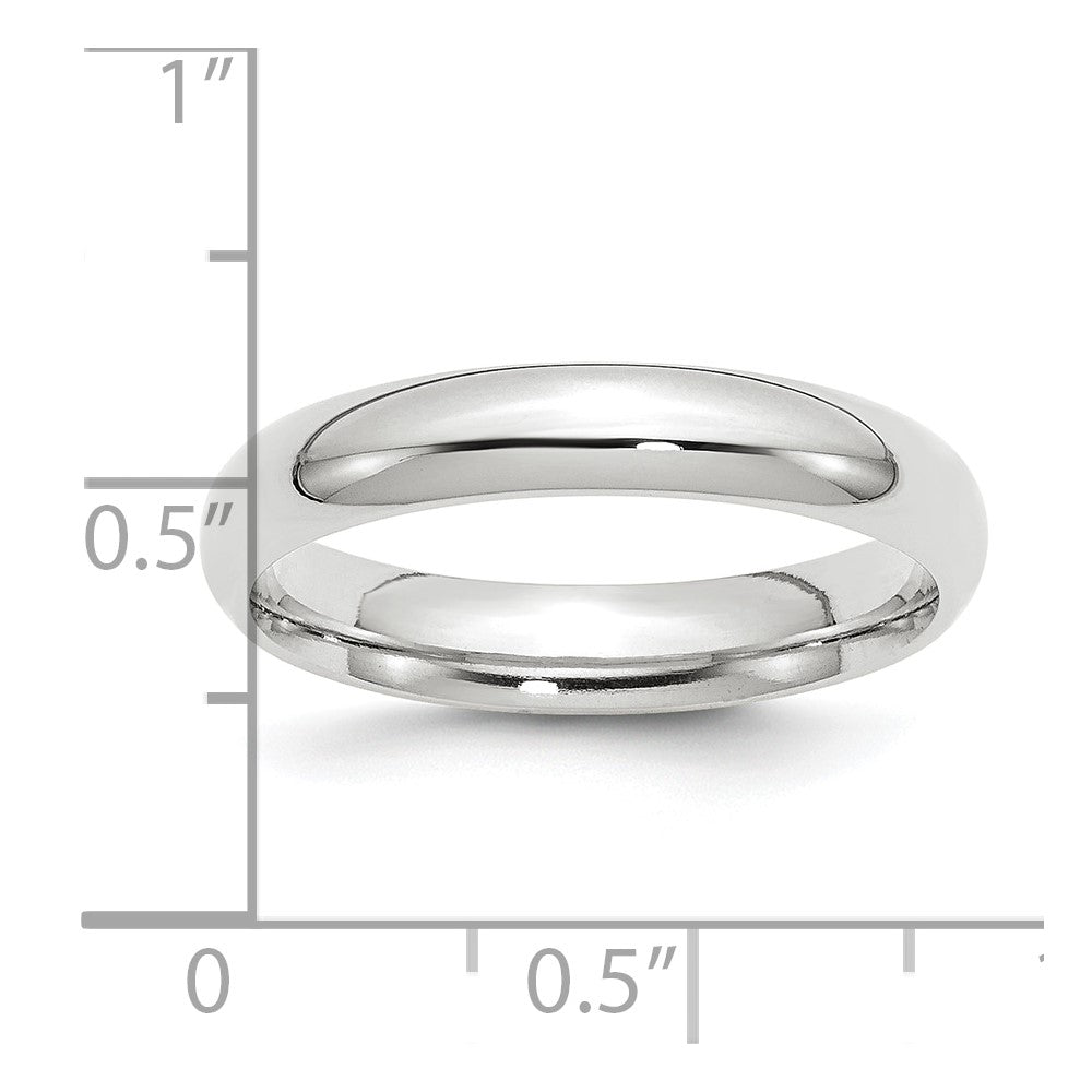 Platinum 4mm Comfort-Fit Wedding Band Size 11