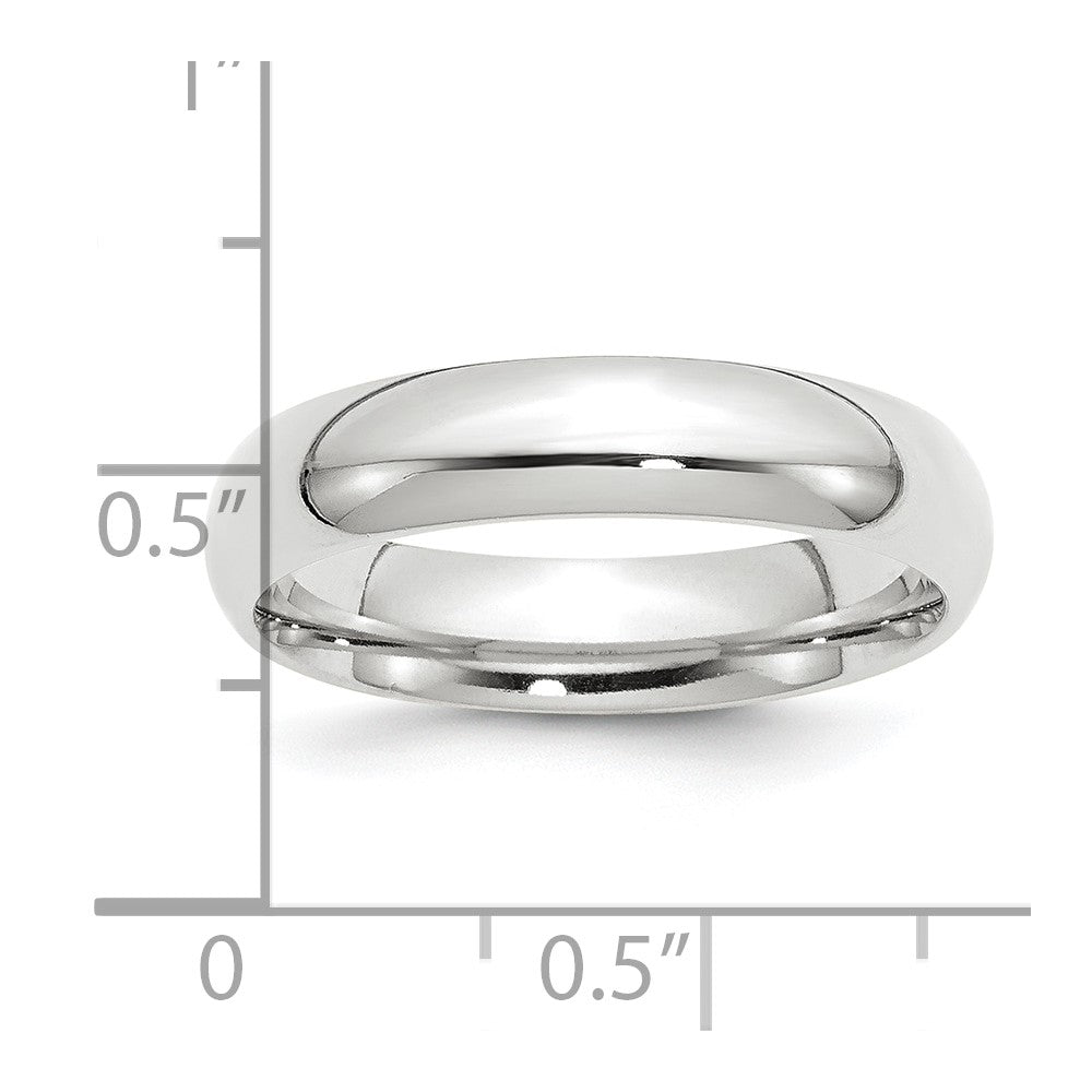Platinum 5mm Comfort-Fit Wedding Band Size 6