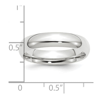 Platinum 5mm Comfort-Fit Wedding Band Size 7