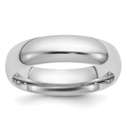 Platinum 5mm Comfort-Fit Wedding Band Size 6