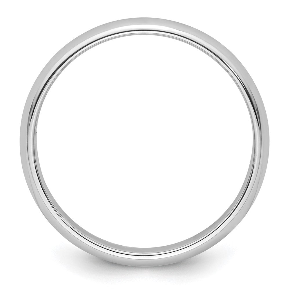 Platinum 4mm Half Round Wedding Band Size 8