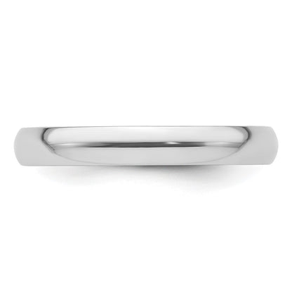 Platinum 3mm Lightweight Comfort-Fit Wedding Band Size 6.5
