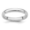Platinum 3mm Lightweight Comfort-Fit Wedding Band Size 12