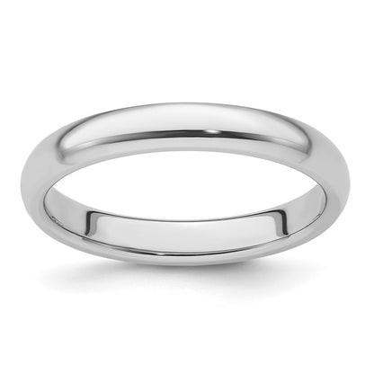 Platinum 3mm Lightweight Comfort-Fit Wedding Band Size 6.5
