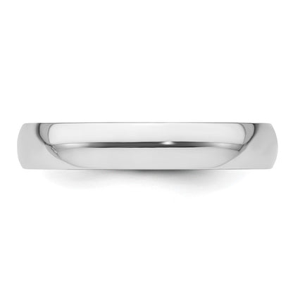 Platinum 4mm Lightweight Comfort-Fit Wedding Band Size 12