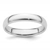 Platinum 4mm Lightweight Comfort-Fit Wedding Band Size 6