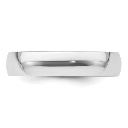 Platinum 5mm Lightweight Comfort-Fit Wedding Band Size 7.5