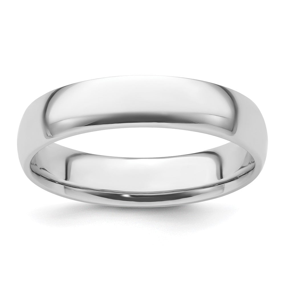 Platinum 5mm Lightweight Comfort-Fit Wedding Band Size 7.5