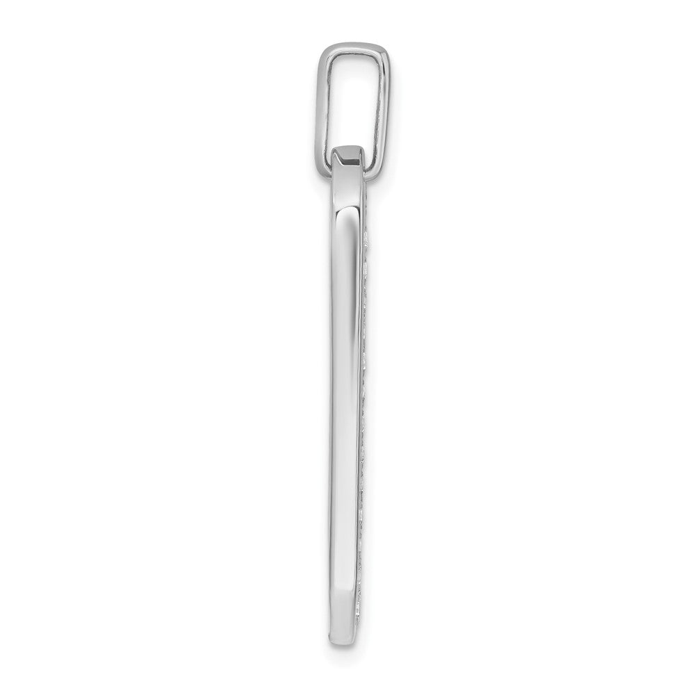 True Origin 14K White Gold Men's 1 carat Lab Grown Diamond VS+ F+ Complete Dog Tag Pendant