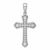 True Origin 14K White Gold 3/4 carat Lab Grown Diamond VS+ F+ Complete Cross Pendant