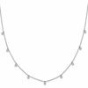 True Origin 14K White Gold 5/8 carat Lab Grown Diamond VS+ F+ Complete 9 Station 18 in Necklace