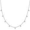 True Origin 14K White Gold 1 1/6 carat Lab Grown Diamond VS+ F+ Complete 9 Station 18 in Necklace