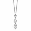 True Origin 14K White Gold 1 carat Lab Grown Diamond VS+ F+ 18 in Complete Pendant Necklace