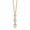 True Origin 14K Yellow Gold 1 carat Lab Grown Diamond VS+ F+ 18 in Complete Pendant Necklace