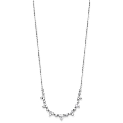 True Origin 14K White Gold 1 1/2 carat Lab Grown Diamond VS+ F+ 18 in Complete Necklace