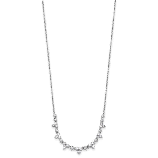 True Origin 14K White Gold 1 1/2 carat Lab Grown Diamond VS+ F+ 18 in Complete Necklace