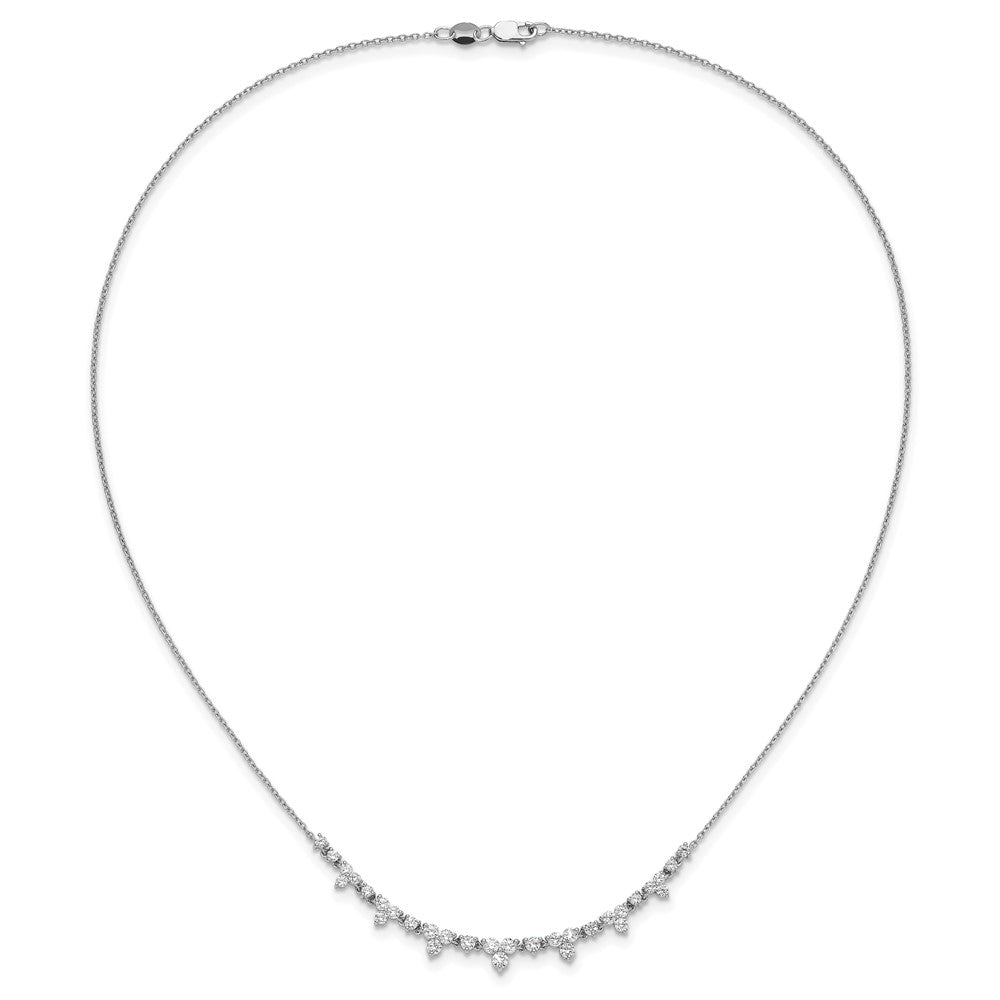 True Origin 14K White Gold 1 1/2 carat Lab Grown Diamond VS+ F+ 18 in Complete Necklace